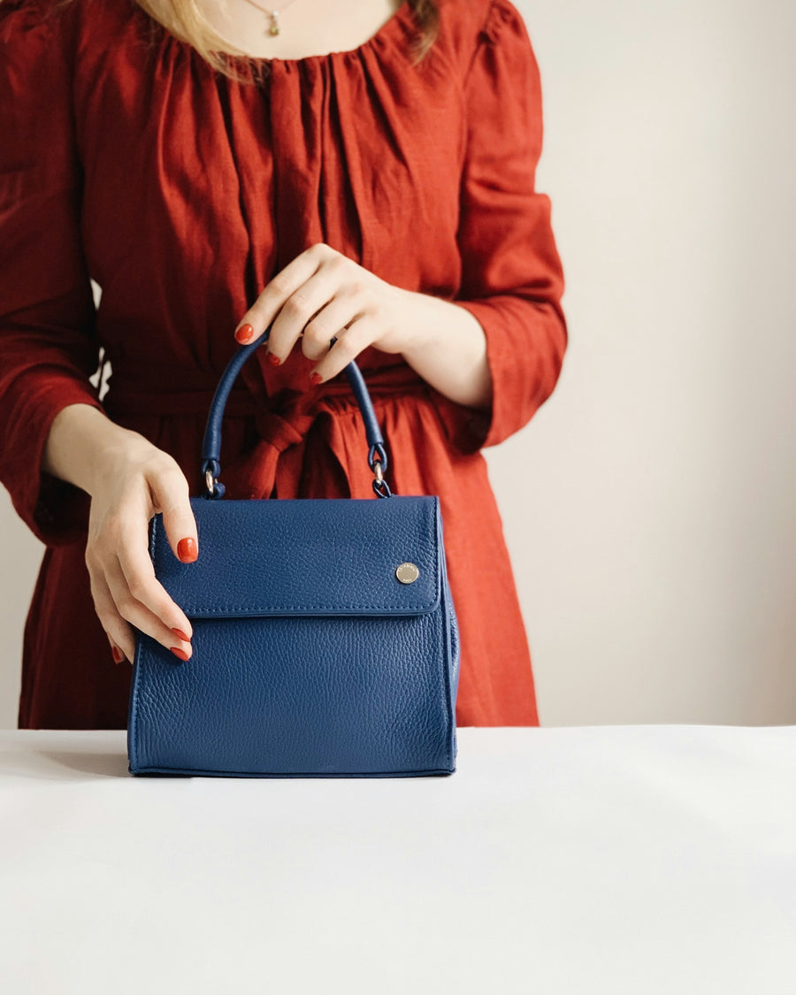 Navy Top-Handle Bag — view 1