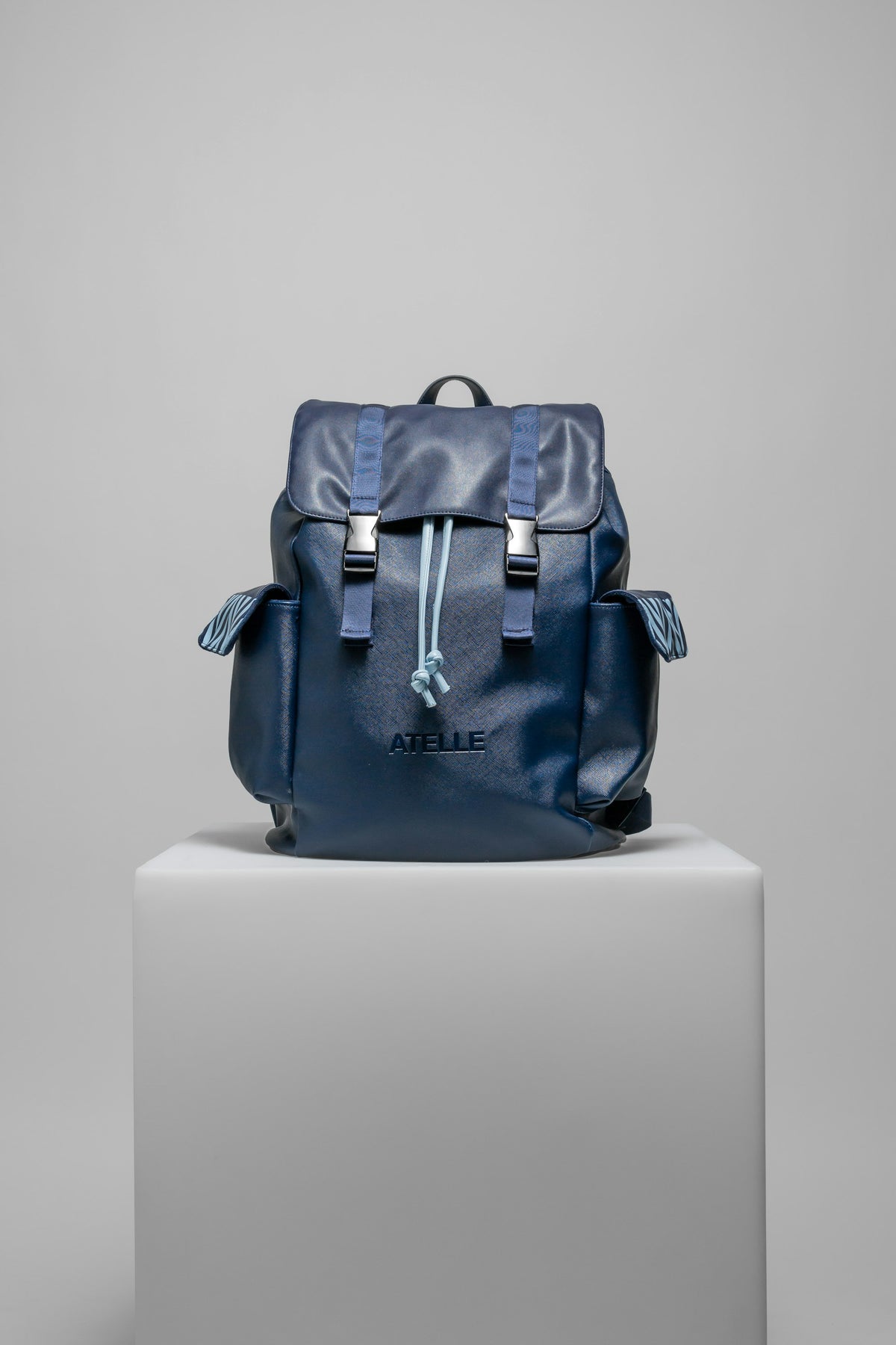 Drawstring Leather Backpack — view 1