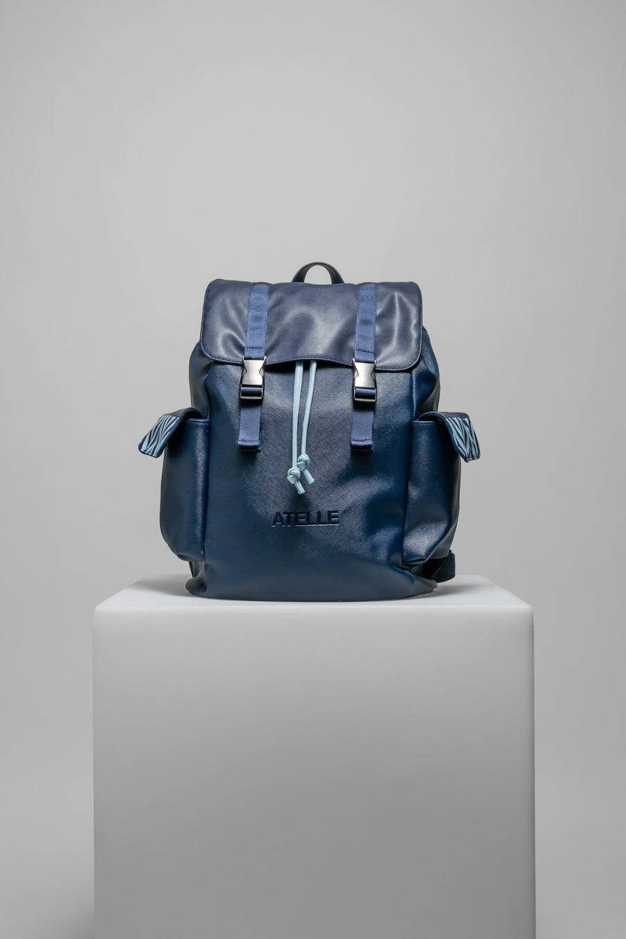 Drawstring Leather Backpack — view 1